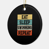 Swim Swimmer Swimming Gift Keramisch Ornament (Links)