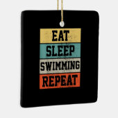 Swim Swimmer Swimming Gift Keramisch Ornament (Rechts)