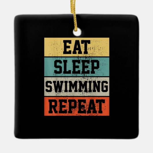 Swim Swimmer Swimming Gift Keramisch Ornament (Voorkant)
