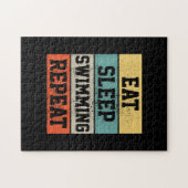 Swim Swimmer Swimming Gift Legpuzzel (Horizontaal)