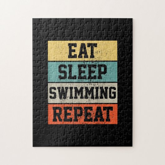 Swim Swimmer Swimming Gift Legpuzzel (Verticaal)