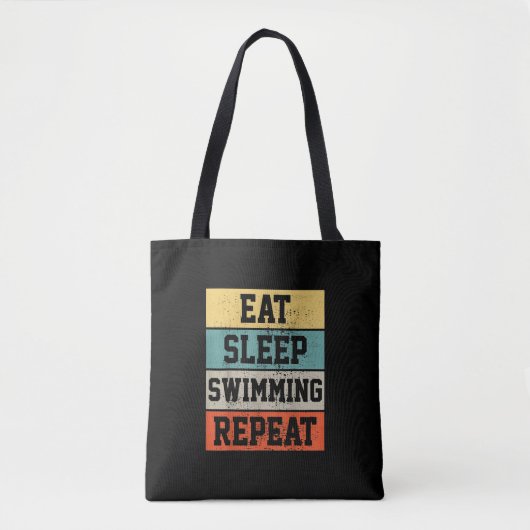 Swim Swimmer Swimming Gift Tote Bag (Voorkant)