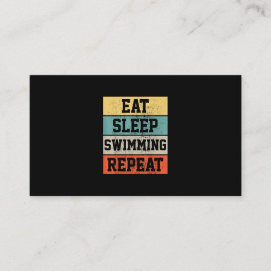 Swim Swimmer Swimming Gift Visitekaartje (Voorkant)