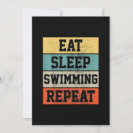 Swim Swimmer    SwimmingGift Feestdagenkaart (Voorkant)