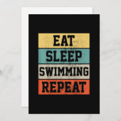 Swim Swimmer    SwimmingGift Feestdagenkaart (Voorkant / Achterkant)