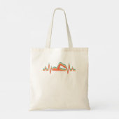 Swim Swimmer zwemmen, hartslag Tote Bag (Achterkant)