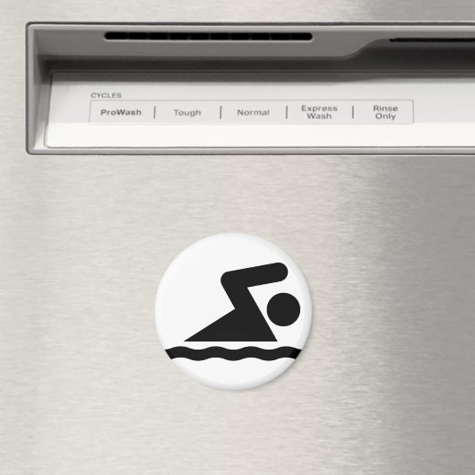 Swim Symbol Magnet (Insitu (Vaatwasser))