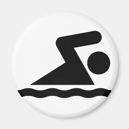 Swim Symbol Magnet (Voorkant)