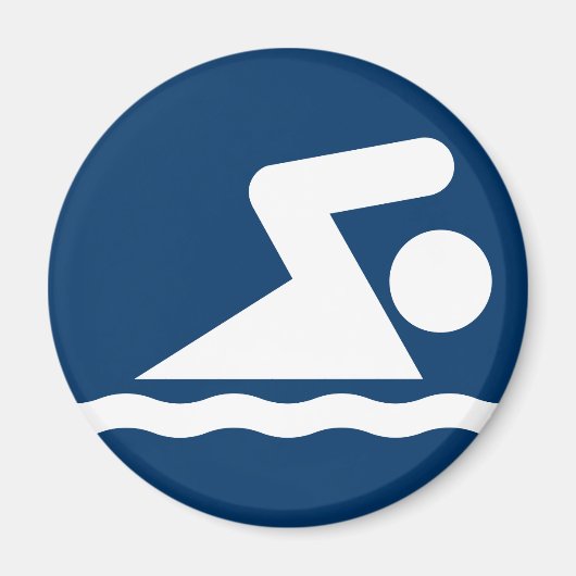 Swim Symbol Magnet (Voorkant)
