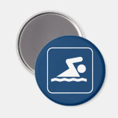 Swim Symbol Magnet (Voorkant / Achterkant)