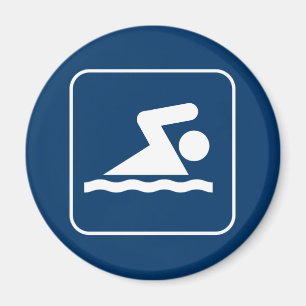 Swim Symbol Magnet