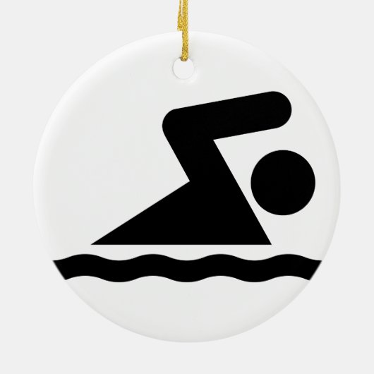 Swim Symbol Ornament (Achterkant)
