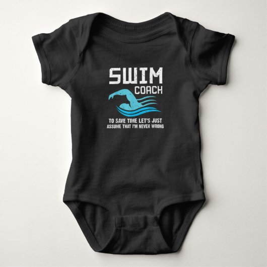 Swim Teacher Swimming Coach Romper (Voorkant)