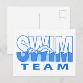 Swim Team Briefkaart (Voorkant / Achterkant)