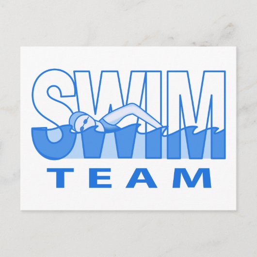 Swim Team Briefkaart (Voorkant)