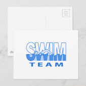 SWIM-TEAM BRIEFKAART (Voorkant / Achterkant)