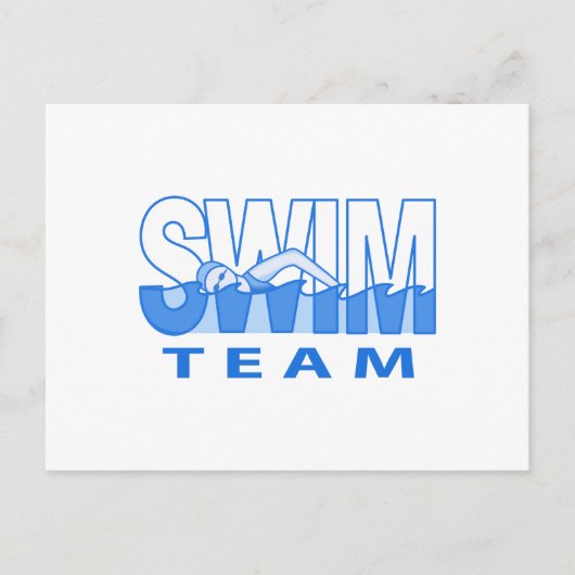 SWIM-TEAM BRIEFKAART (Voorkant)