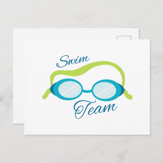 Swim Team Briefkaart (Voorkant / Achterkant)