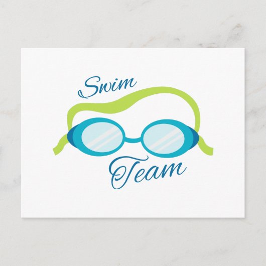 Swim Team Briefkaart (Voorkant)