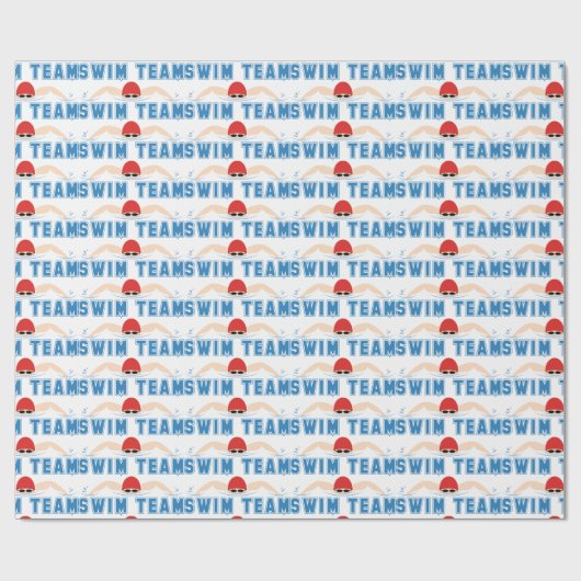 Swim Team Cadeaupapier (Vlak)