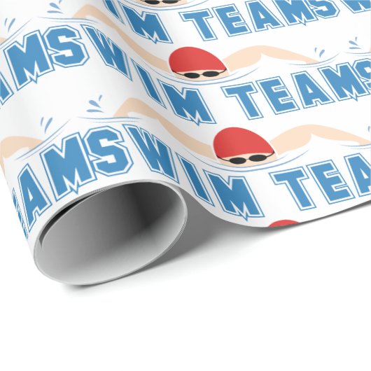 Swim Team Cadeaupapier (Rol Hoek)