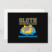 Swim Team Funny Gift Aankondigingskaart (Voorkant / Achterkant)