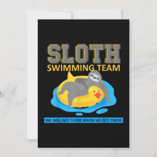 Swim Team Funny Gift Feestdagenkaart