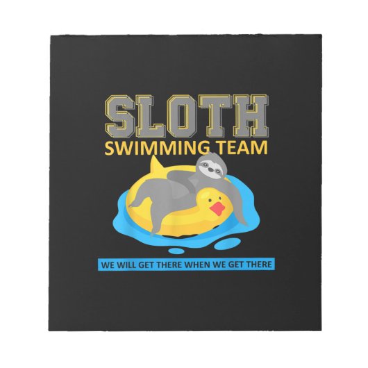 Swim Team Funny Gift Notitieblok (Voorkant)