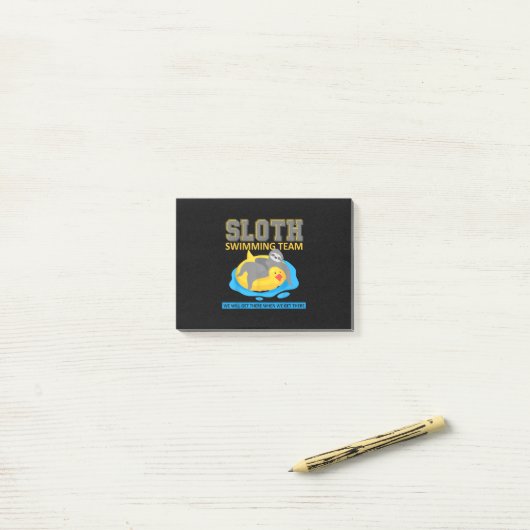 Swim Team Funny Gift Post-it® Notes (Op bureau)