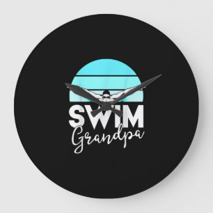 Swim Team Grandpa Papa Swimming Meet Swimmer Gift Grote Klok