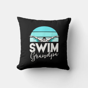 Swim Team Grandpa Papa Swimming Meet Swimmer Gift Kussen