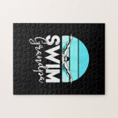 Swim Team Grandpa Papa Swimming Meet Swimmer Gift Legpuzzel (Horizontaal)