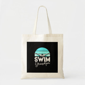 Swim Team Grandpa Papa Swimming Meet Swimmer Gift Tote Bag