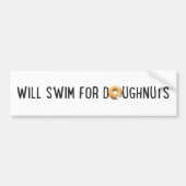 Swim Team, grappige donuts, zwemmer Bumpersticker (Voorkant)