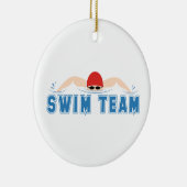 Swim Team Keramisch Ornament (Rechts)