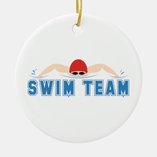 Swim Team Keramisch Ornament (Voorkant)