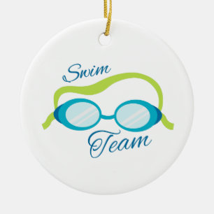 Swim Team Keramisch Ornament