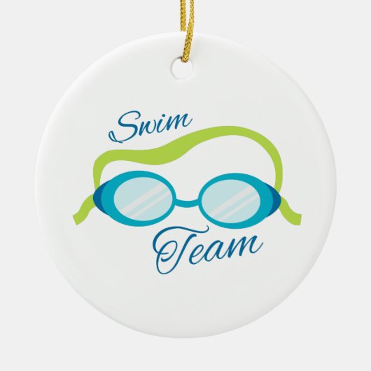 Swim Team Keramisch Ornament (Voorkant)