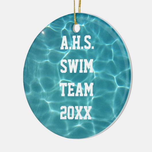 Swim-team Keramisch Ornament (Links)