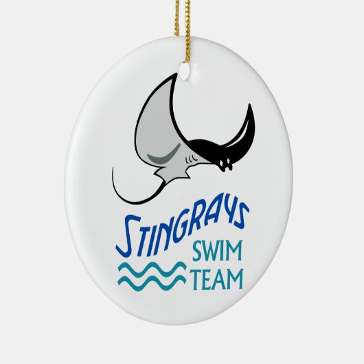 Swim Team Keramisch Ornament (Rechts)