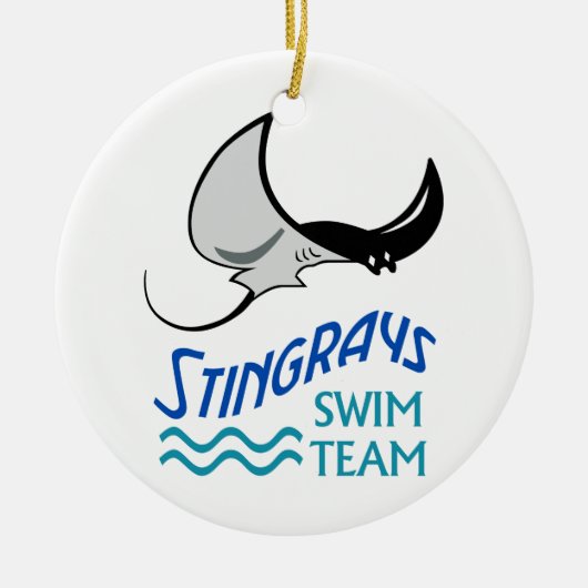 Swim Team Keramisch Ornament (Voorkant)