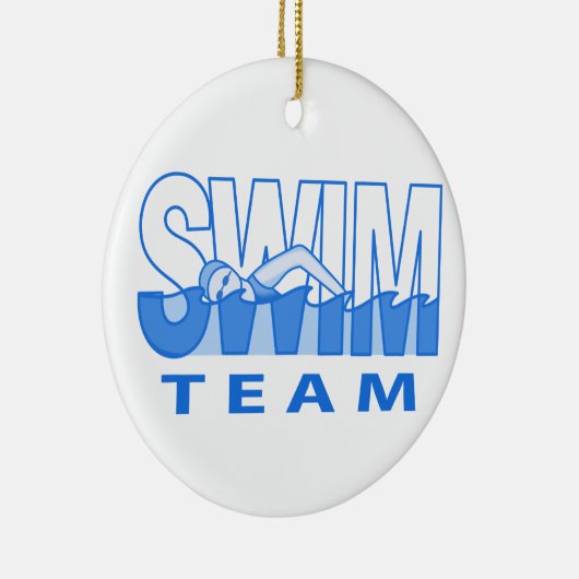Swim Team Keramisch Ornament (Rechts)