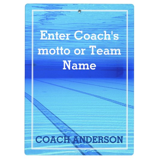 Swim Team Klembord (Achterkant)