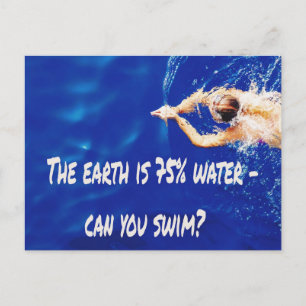 Swim Team Love Siwmming to Swim Pool Briefkaart