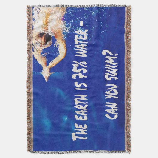 Swim Team Love Siwmming to Swim Pool Deken (Voorkant Verticaal)