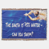 Swim Team Love Siwmming to Swim Pool Deken (Voorkant)