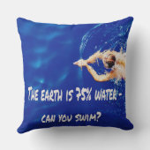 Swim Team Love Siwmming to Swim Pool Kussen (Achterkant)