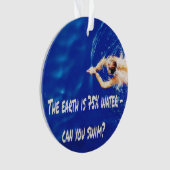 Swim Team Love Siwmming to Swim Pool Ornament (voorkant)