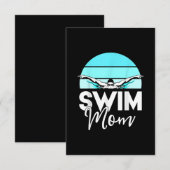 Swim Team Mam Mor School Swimming Meet Swimmer Informatiekaartje (Voorkant / Achterkant)