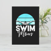 Swim Team Mam Mor School Swimming Meet Swimmer Kaart (Staand voorkant)